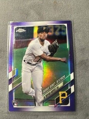 2021 Topps Chrome Purple Refractor Ke'Bryan Hayes #191 RC Pittsburgh Pirates