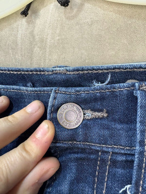 Gap Women Jeans Straight Medium Wash Size 28 Pre-Owned Good Condition 4