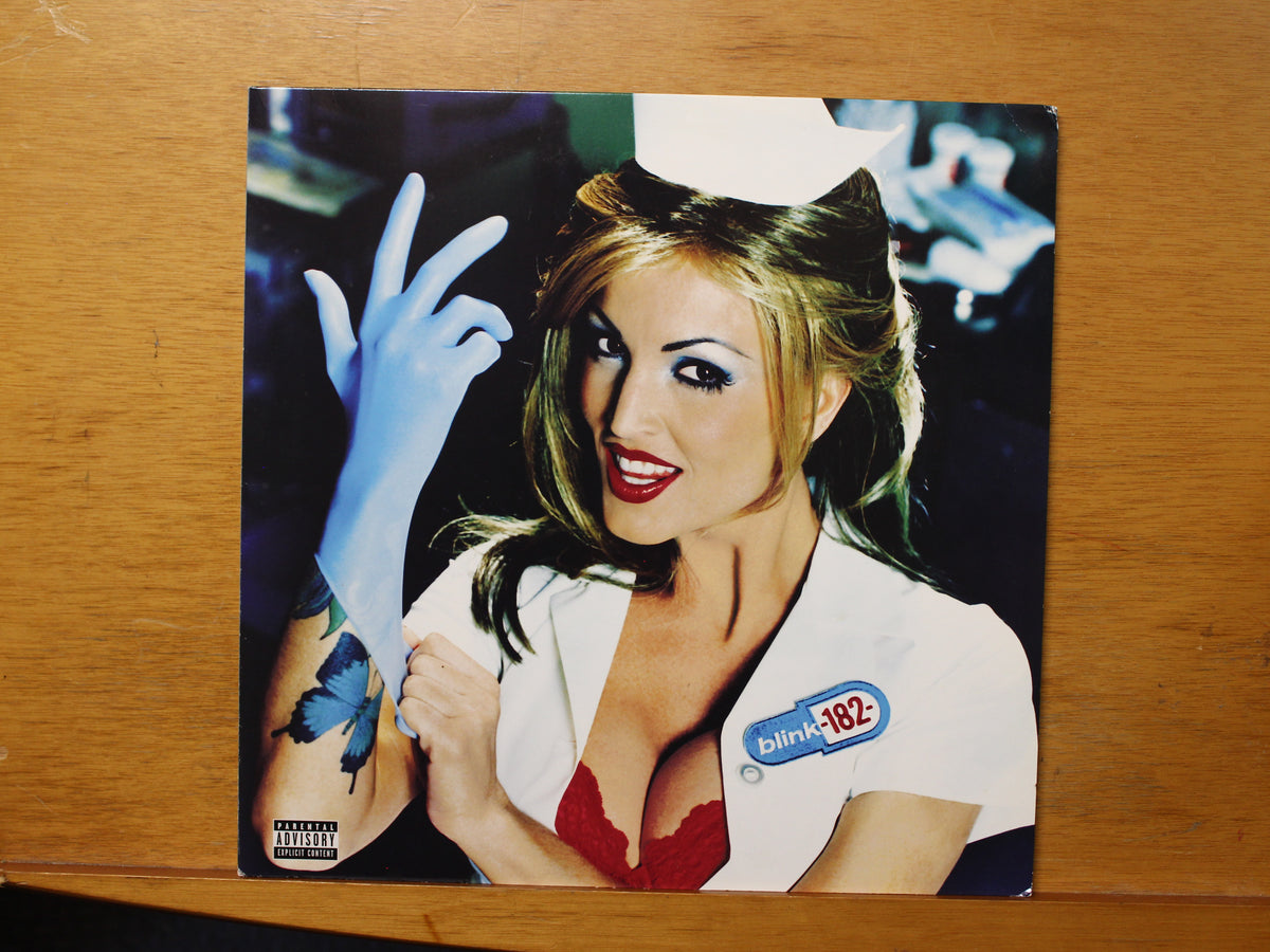 Blink-182 Enema of the State LP Geffen Records Clear w/ Red Blue Splatter