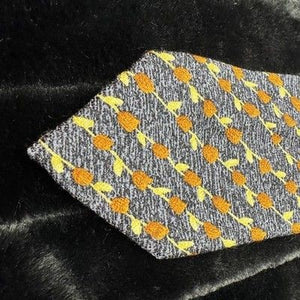 Maphisto Mens Silk Floral Print Necktie Made in Italy Pre-Owned Good Condition 4