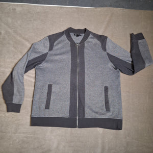 INC International Concepts Mens Gray Colorblock Bomber Jacket Size XL 1
