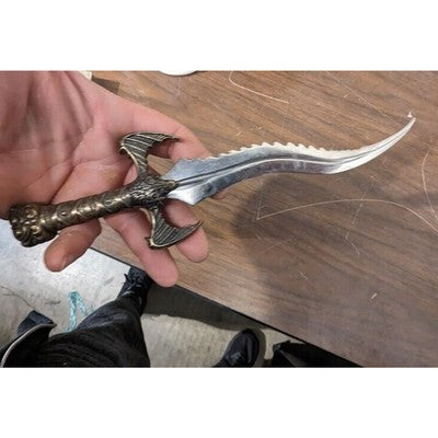 VINTAGE REALISTIC WEIGHTED MINI DAGGERS ~9” & ~11" LONG DRAGON THEMED SHARP!!