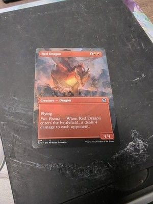 Magic The Gathering Red Dragon Borderless Adventures Forgotten R Ungraded Card