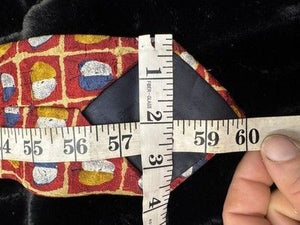 Ermenegildo Zegna Tie Mens Silk Geometric Designer 58in Made in Italy Classic 4