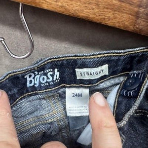 OshKosh B'gosh Blue Jeans Straight Fit 24M Toddler Boys Denim Pants 100% Cotton 3