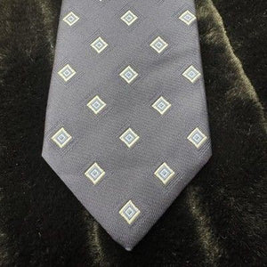 Robert Talbott Mens Geometric Diamond Polyester Necktie Pre-Owned Made in USA 2