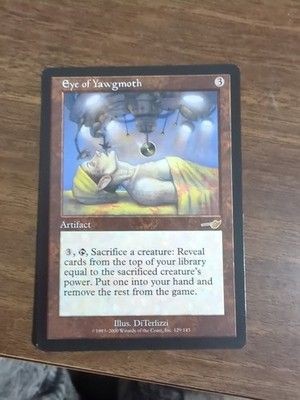 Nemesis Rare Eye Of Yawgmoth Miscut Error Misprint Mtg Magic Card 1