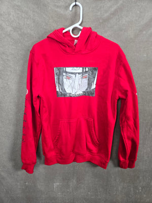 Naruto Akatsuki Itachi Red Graphic Pullover Hoodie Unisex Size L 1