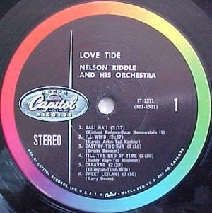 Nelson Riddle Love Tide Vinyl LP Record Used 5
