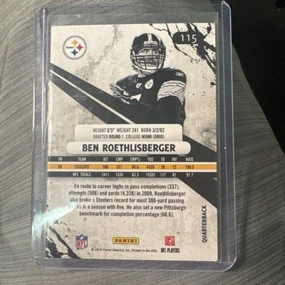 2010 Panini Rookies &amp; Stars #115 Ben Roethlisberger