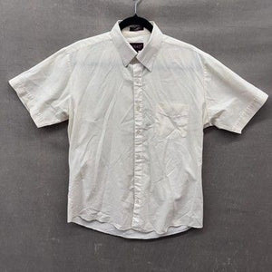 Park Place Shirt Mens 15.5 Large White Short Sleeve Button Up Dress Pocket 90s 2