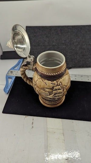 Ceramarte Tall Ships Beer Stein 1977 Numbered Limited Edition Handcrafted Brazil 2