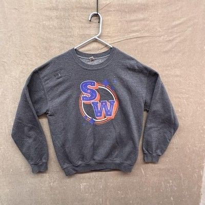 Gildan Sweatshirt Mens Large Dark Gray Heavy Blend Crewneck Pullover Pre-Owned