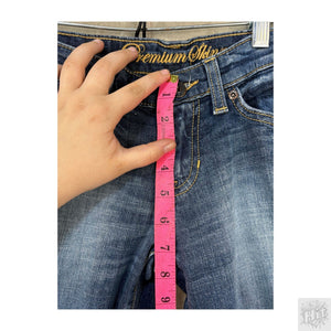 Gap Skinny Women's Jeans Size 4/27A Medium Wash Distressed Ripped Frayed Hem 5