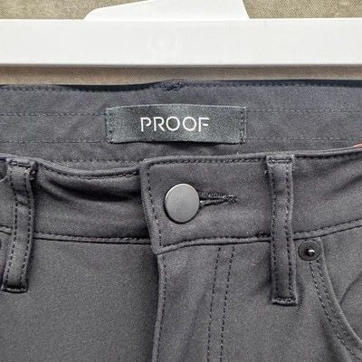 Mens Black Slim Fit Performance Stretch Casual Travel Tech Pants 32x41 Pre-owned