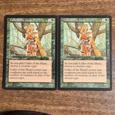 Magic the Gathering Caller of the Hunt Mercadian Masques 233 350 Ungraded