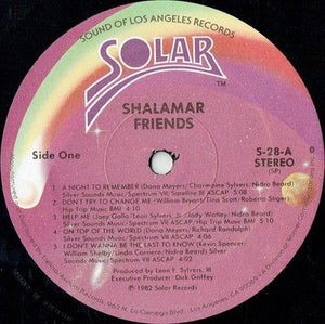 Shalamar Friends Vinyl LP Record Used Soul Funk 12 Inch 3