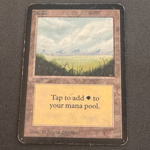 Plains (A) Limited Edition Alpha 286 MTG Magic The Gathering MP #2 1
