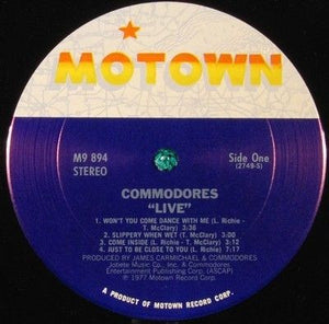 Commodores Live Vinyl LP Record Used 4