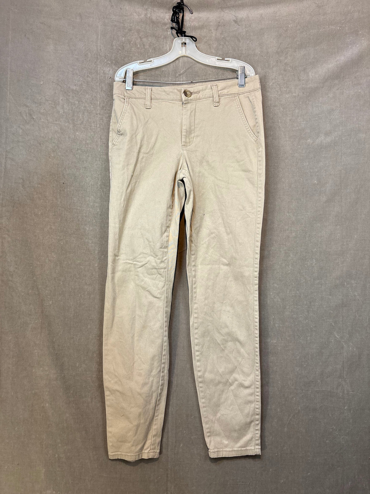 Aéropostale Women Chinos Pants Beige Size 2 Regular Good Condition Cotton Spande