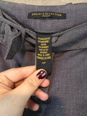 Dalia-Collection Dress Pants Gray Size 4P Good Condition Stretch Fabric 3