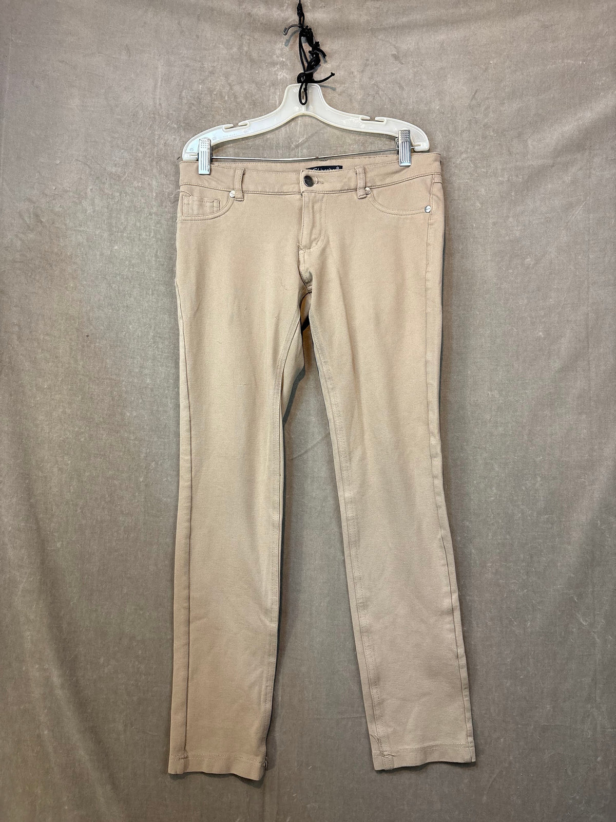 Shinestar Dress Pants Beige Women Size M Good Condition Rayon Nylon Spandex