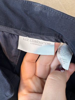 Liz Claiborne Dress Pants Navy Blue Size A Good Condition 100% Polyester 2