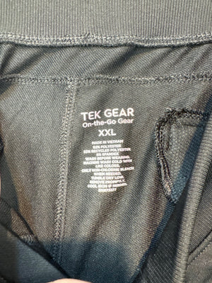 TEK GEAR Jogger Pants Black XXL 62% Polyester Gently Used Athletic 2