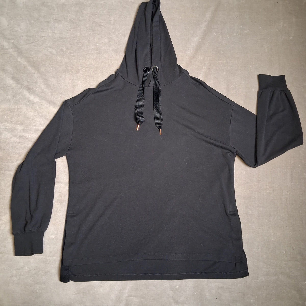 AVIA Men's Black Modal Blend Long Sleeve Hooded Sweatshirt Size L 12-14