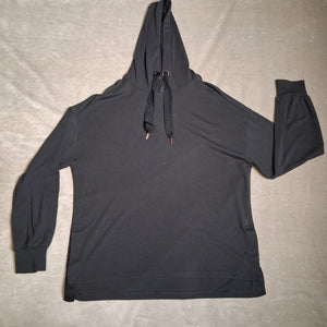 AVIA Men's Black Modal Blend Long Sleeve Hooded Sweatshirt Size L 12-14 1