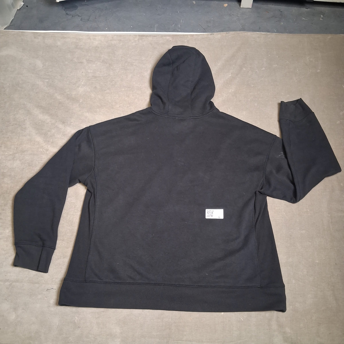 Black Hoodie Long Sleeve Hooded Fall Winter Jacket Short Fleece Good Condition