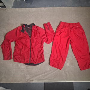 DANSKIN NOW Girls' Red/Black Long Sleeve Track Suit Set Size L/G (12-14) 1