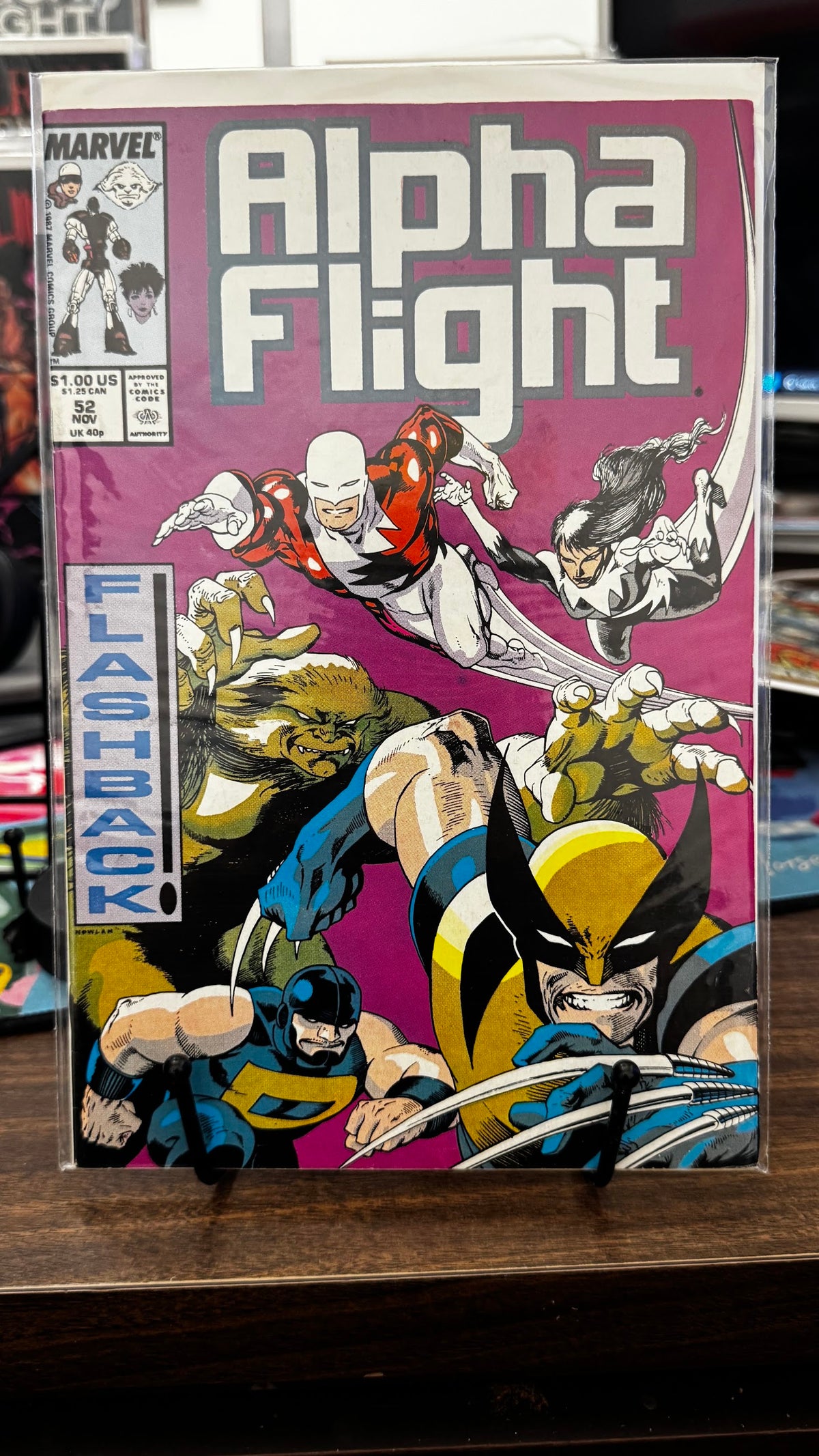 Alpha Flight (1st Series) #52 (1987) Marvel VF 8.0 Copper Age Kevin Nowlan Cover