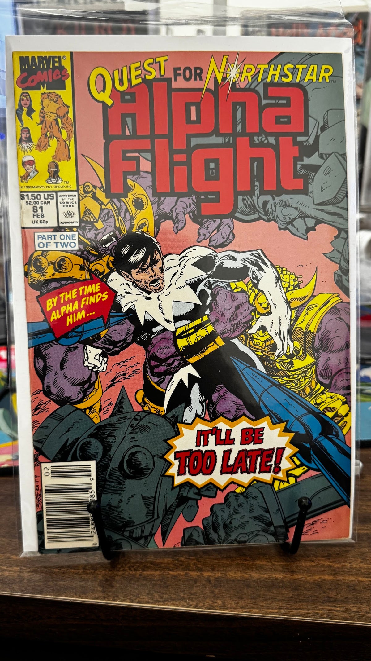 Alpha Flight (1st Series) #81 (1990) Marvel VF+ 8.5 Copper Age John Byrne Cover