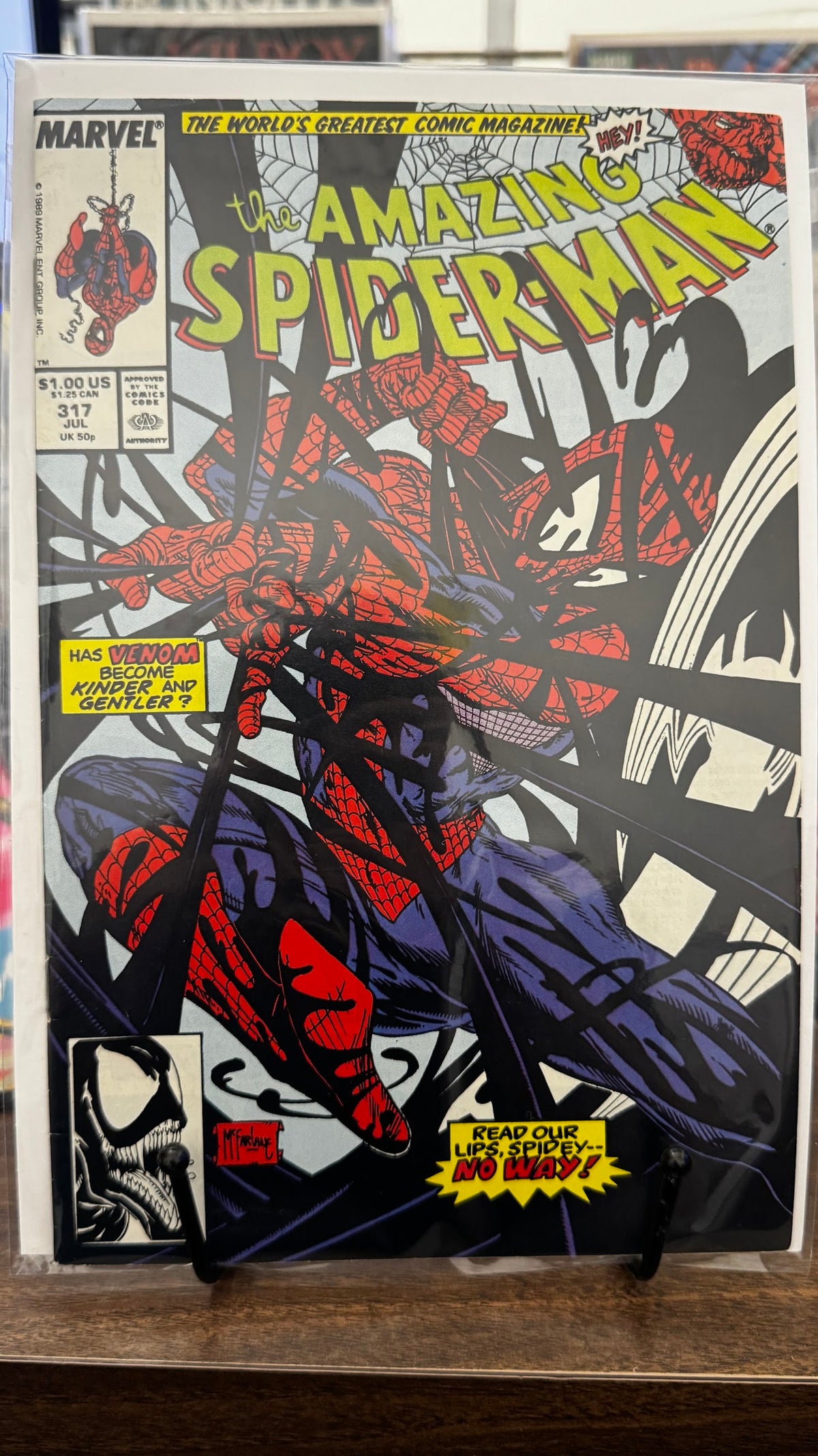 The Amazing Spider-Man #317 (1989) 4th appearance of Venom Marvel VF+ 8.5