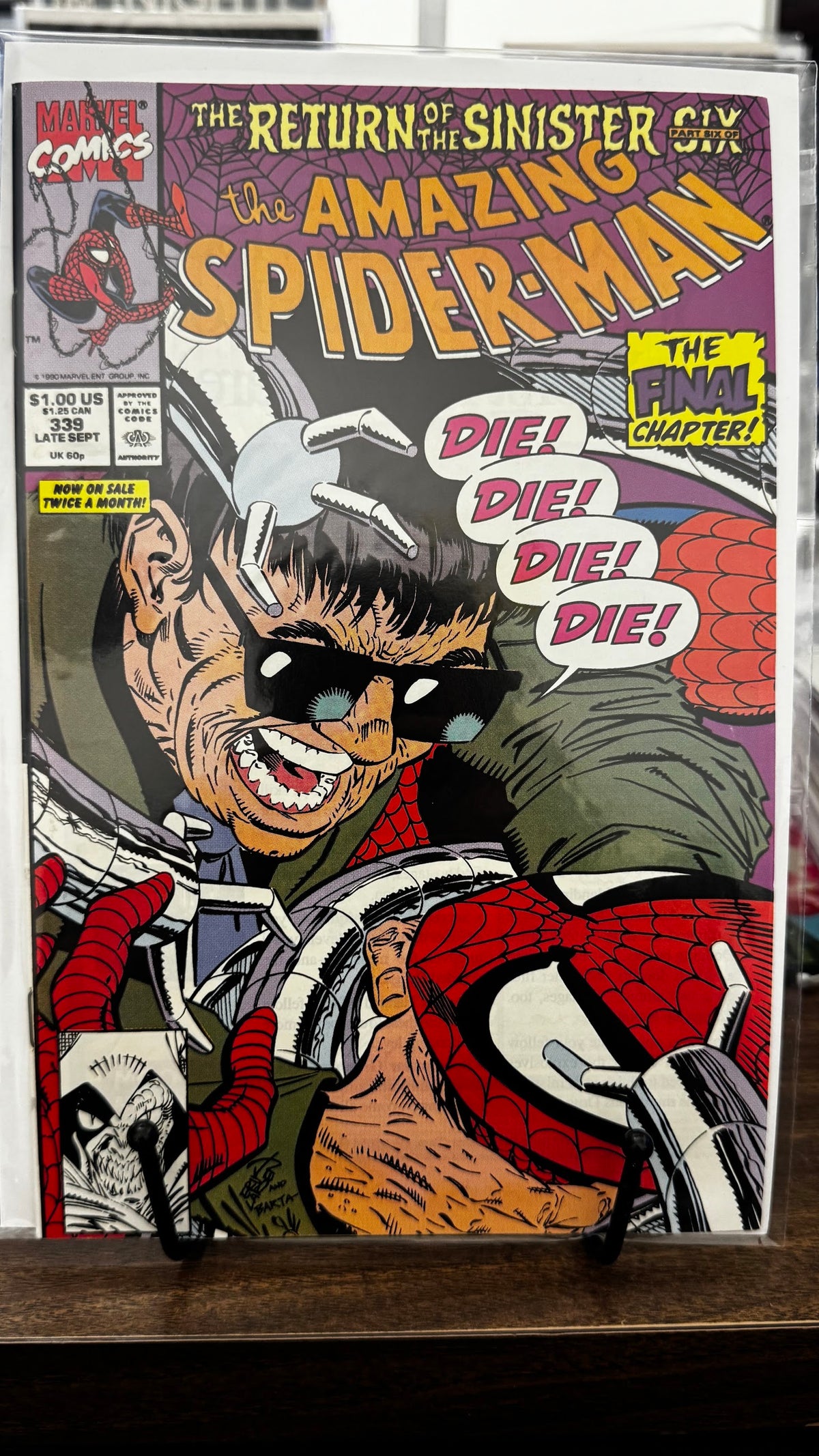 The Amazing Spider-Man #339 (1990) Marvel VF/NM 9.0 Copper Age Erik Larsen Cover