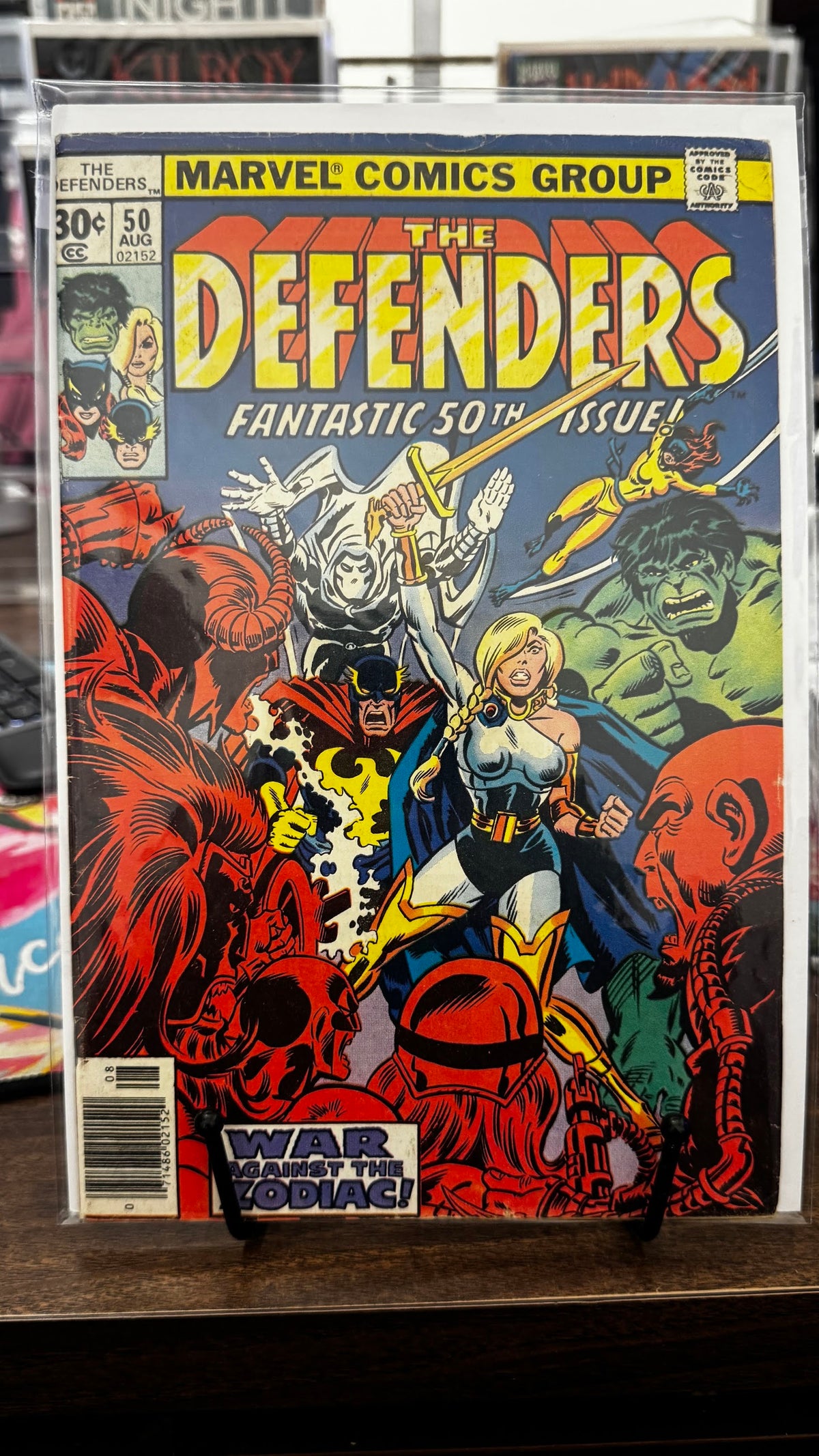 The Defenders #50/A (1977) Origin of Zodiac II Marvel FN 6.0 Bronze Age