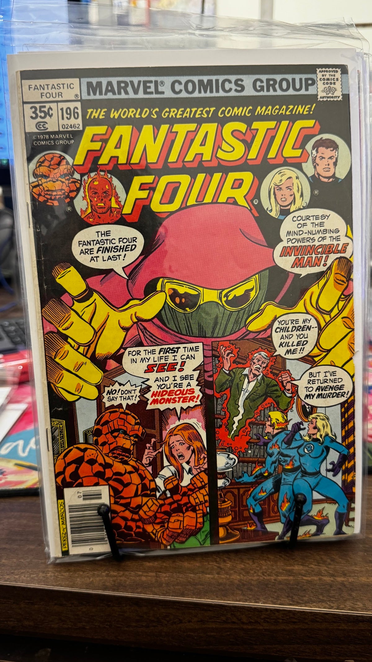 Fantastic Four (Vol. 1) #196 (1978) Marvel FN 6.0 Bronze Age George Pérez Cover