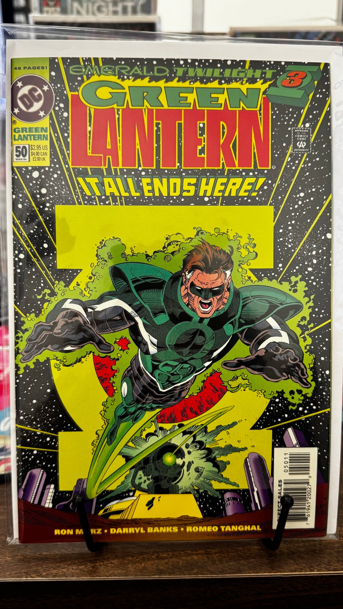 Green Lantern (3rd Series) #50 (1994) 1st App Parallax DC VF/NM 9.0 Modern Age