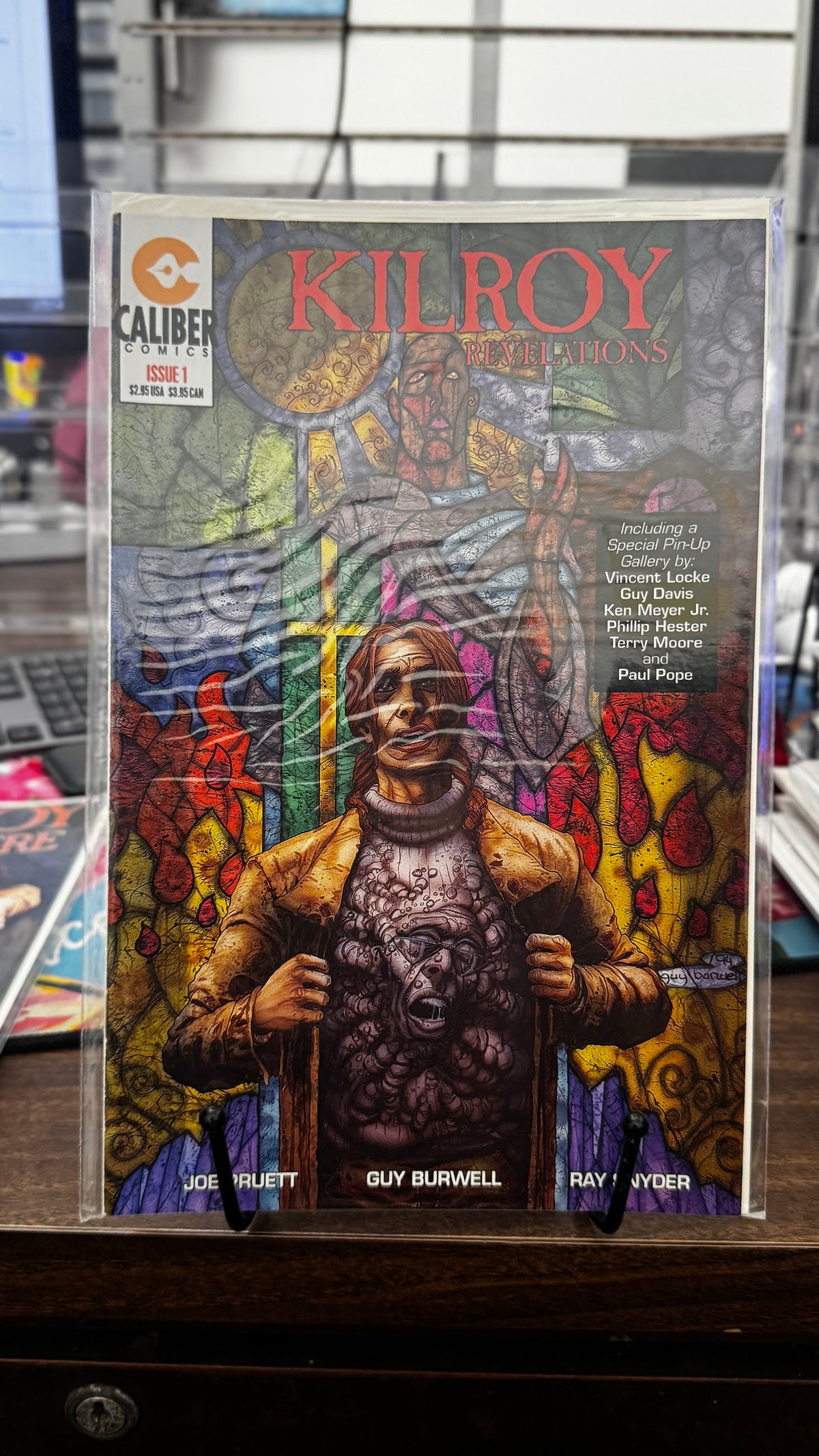 Kilroy: Revelations #1 (1994) Caliber VF/NM 9.0 Modern Age Black light cover