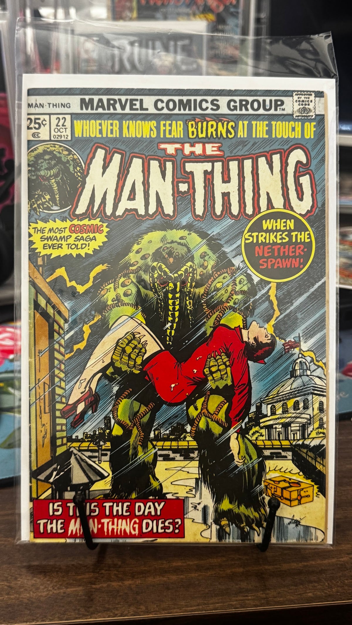 Man-Thing (1st Series) #22 (1975) Marvel FN/VF 7.0 Halloween Bronze Age Horror