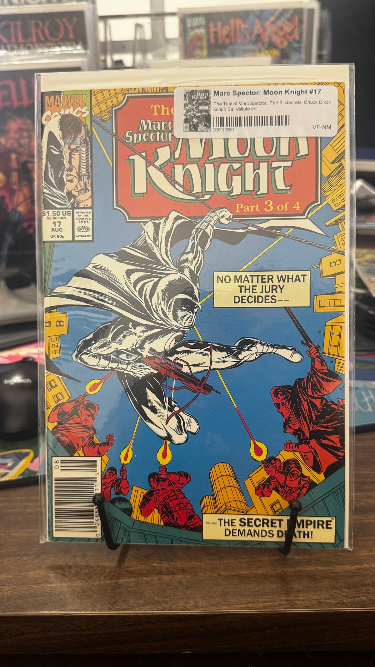 Marc Spector: Moon Knight #17 (1990) Marvel VF+ 8.5 Copper Age Sal Velluto Cover