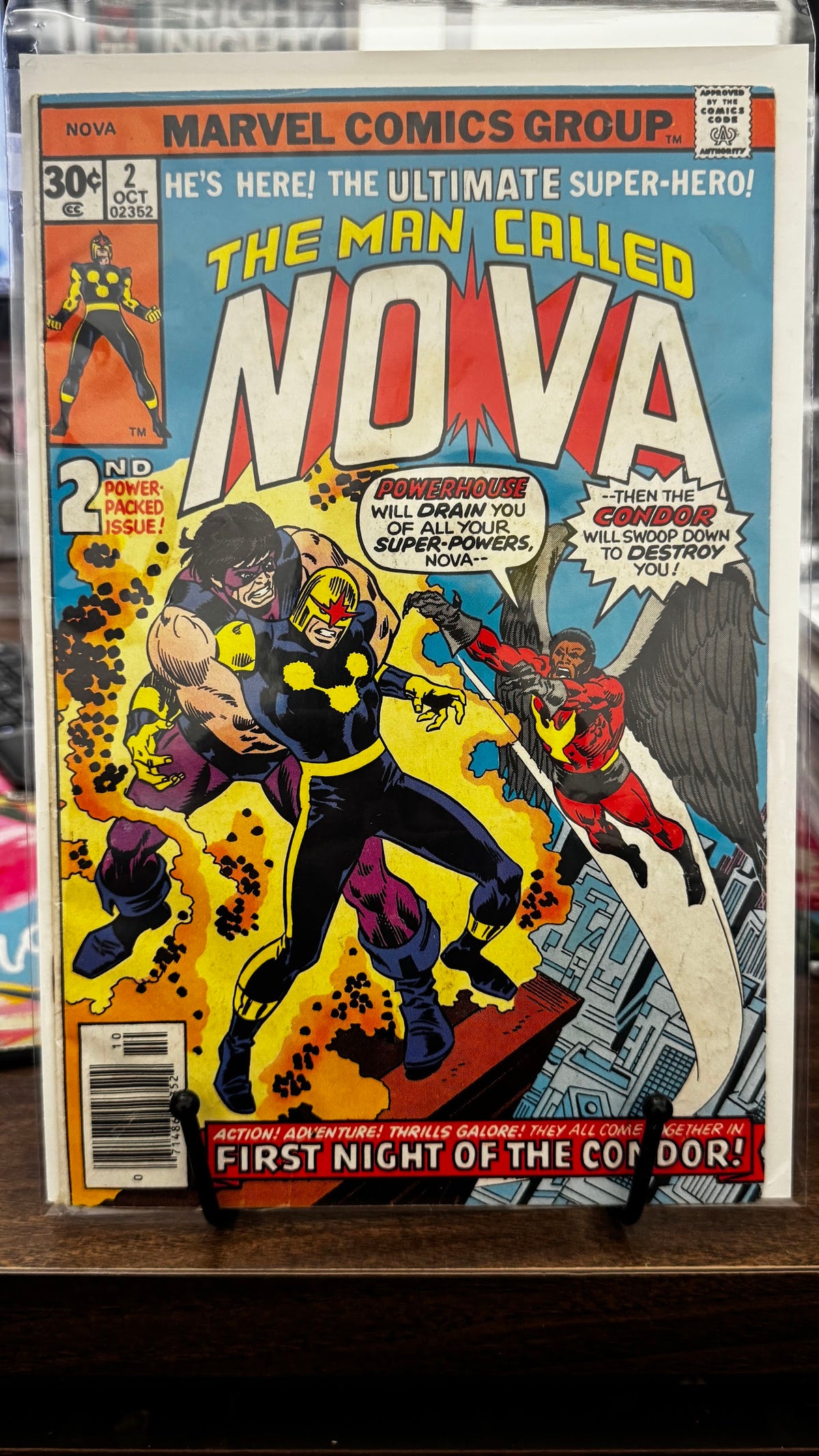 Nova (1st Series) #2 (1976) 1st App Powerhouse Marvel FN- 5.5 Bronze Age