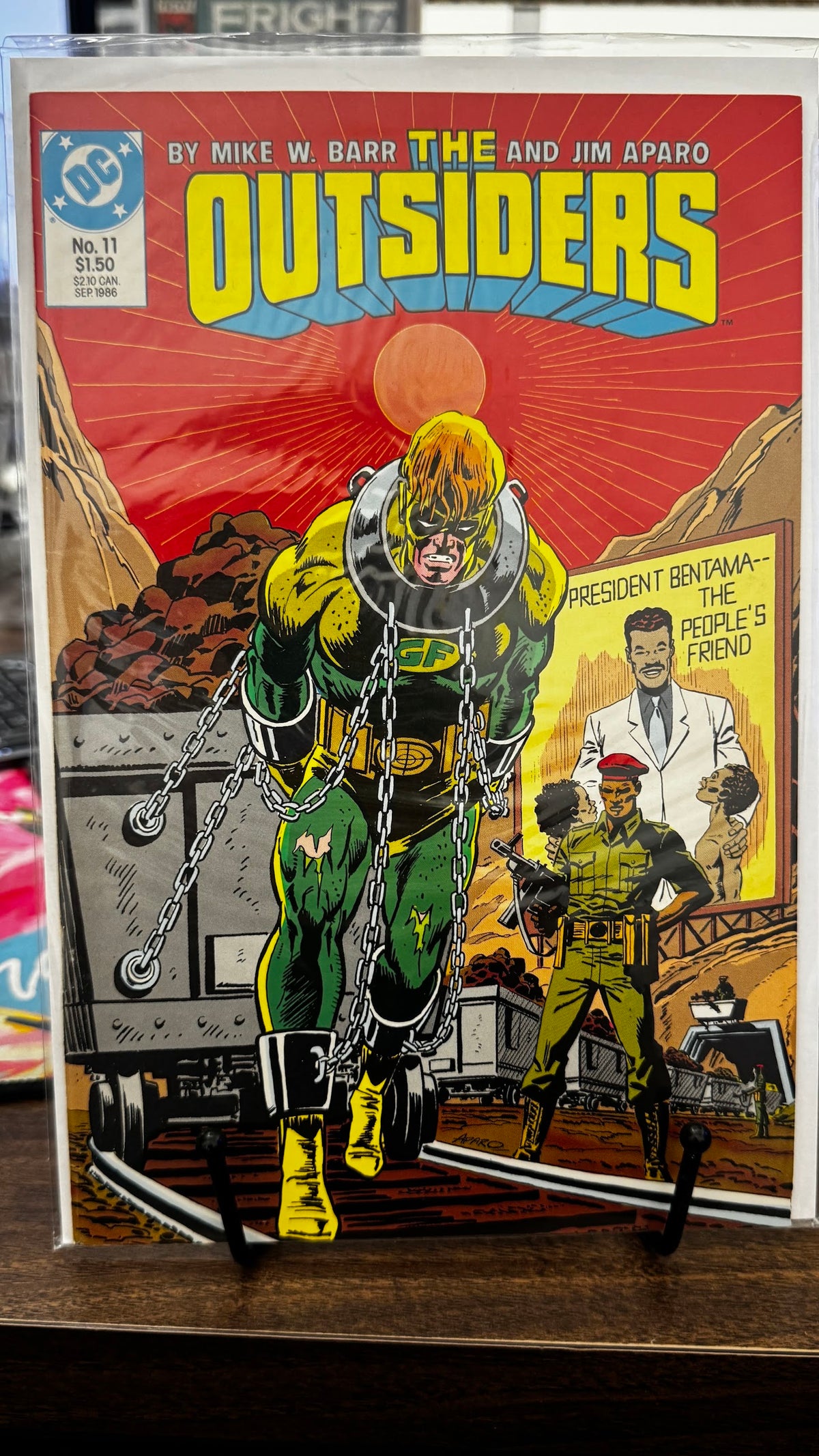 The Outsiders (1st Series) #11 (1986) DC VF 8.0 Copper Age Jim Aparo Cover