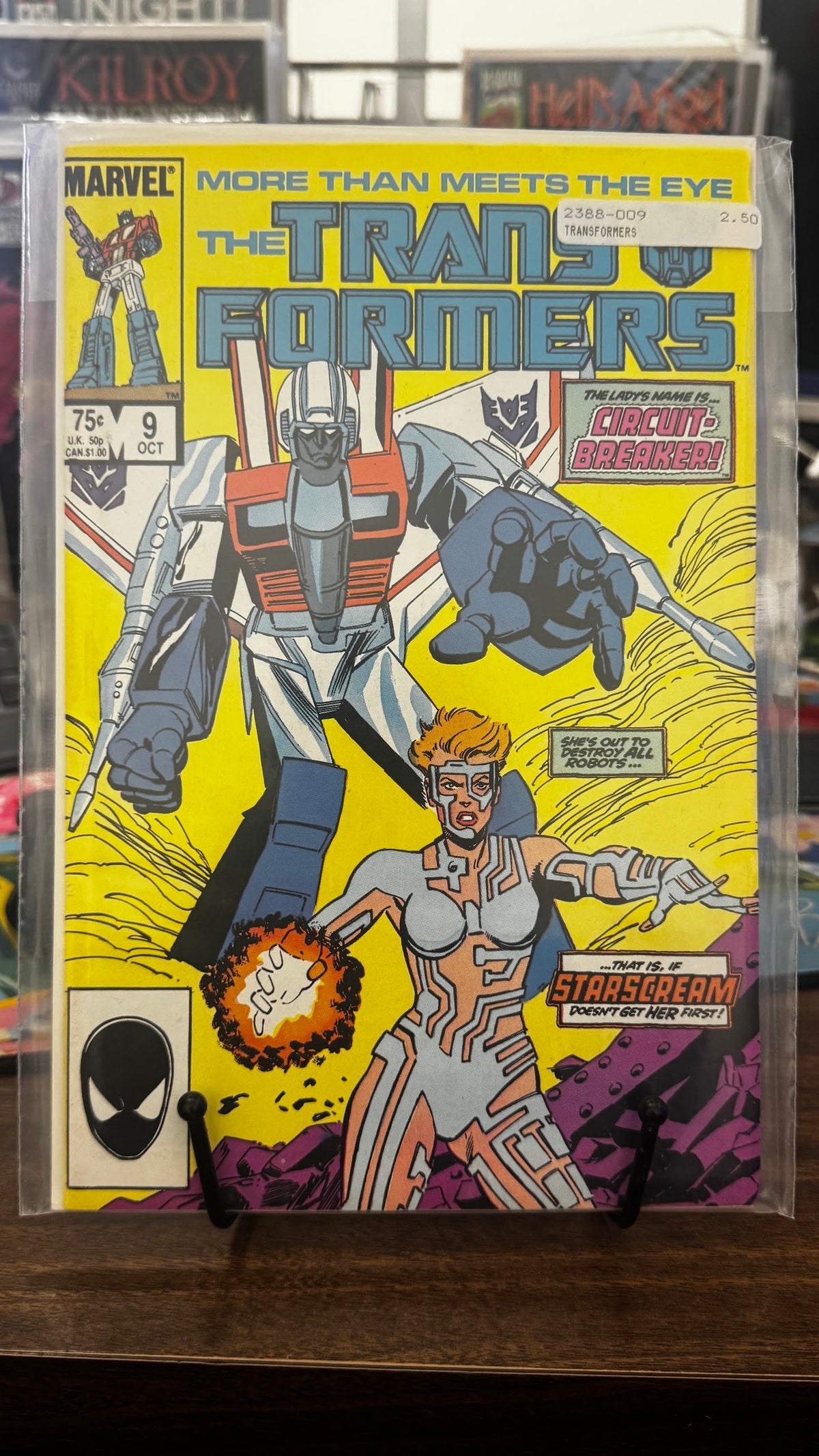 The Transformers #9 (1985) 1st App Circuit Breaker Marvel VF 8.0 Bronze Age