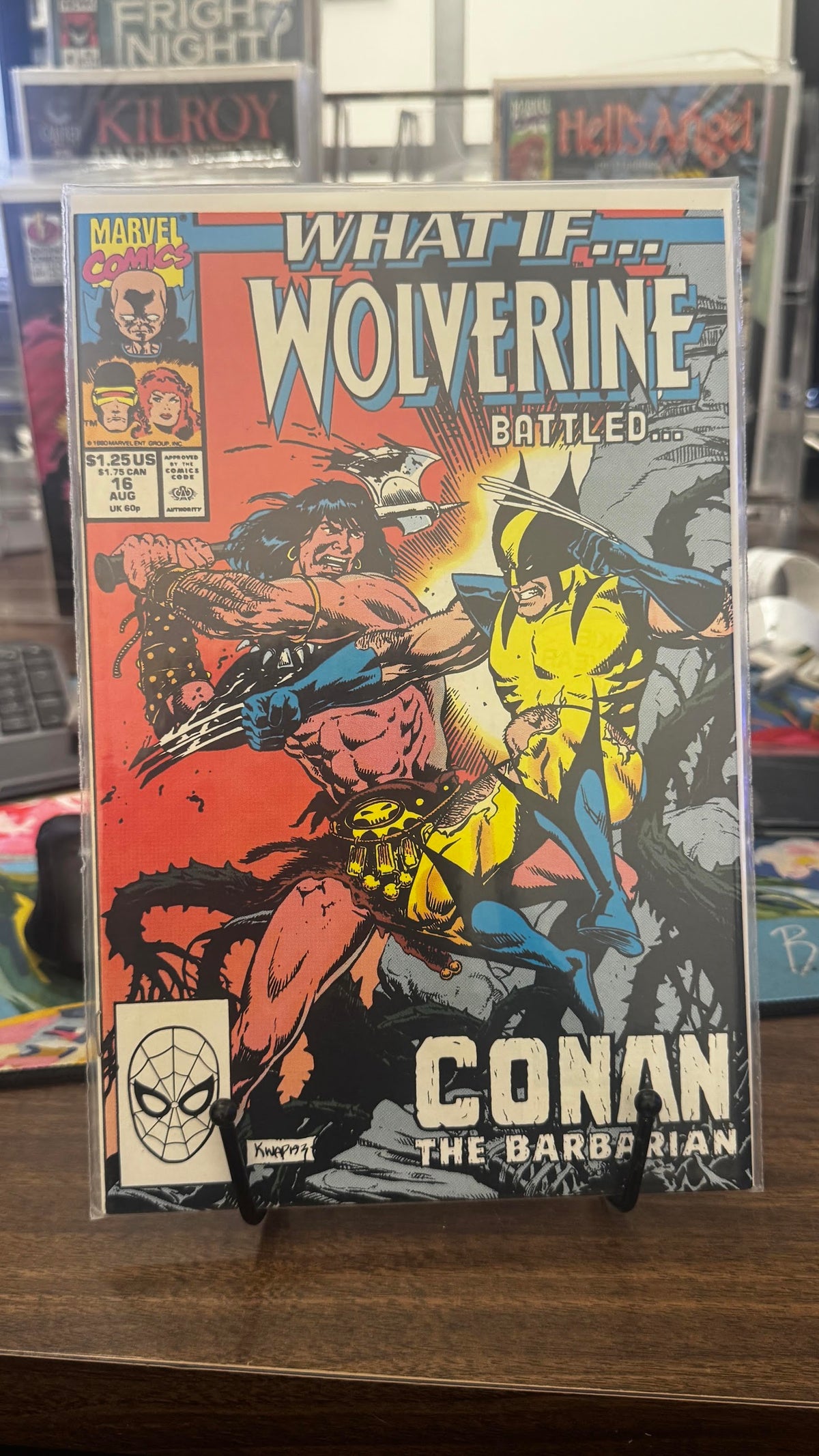 What If' (Vol. 2) #16 (1990) 1st battle of Wolverine vs Conan Marvel VF 8.0