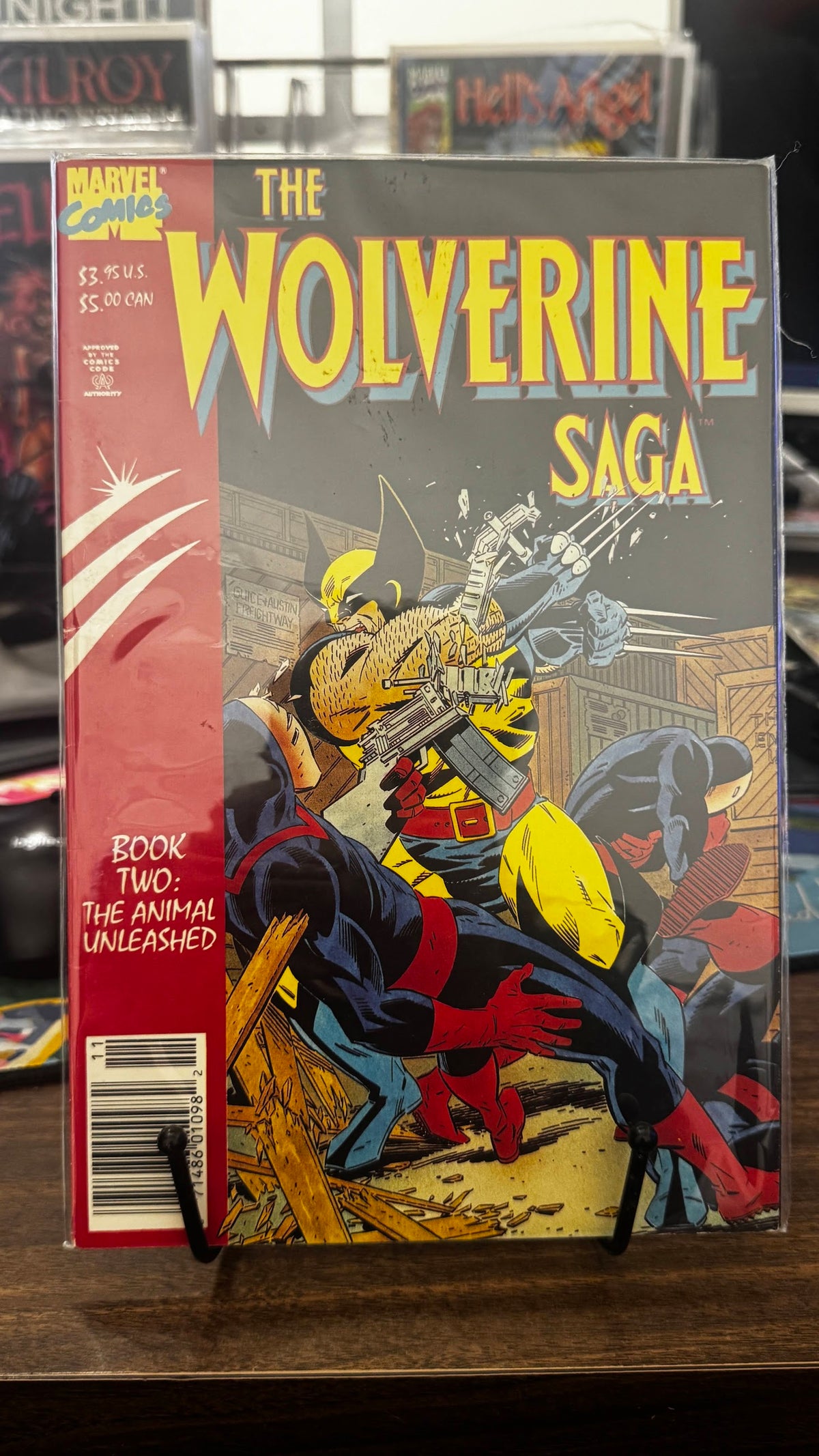 The Wolverine Saga #2 (1989) Marvel VF- 7.5 Copper Age Peter Sanderson