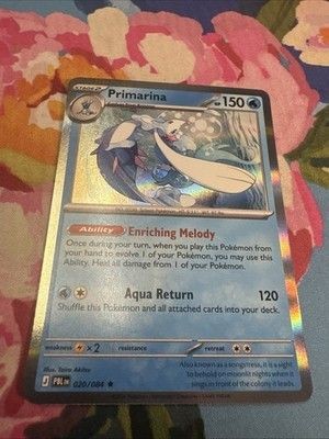 Pokemon TCG Primarina 020/084 Pitch Black Holo Rare 150 HP English 2026
