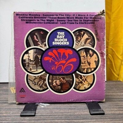 Ray Bloch Singers Hits Of '66 12" Purple Cover Vinyl LP 1966 Pop Album