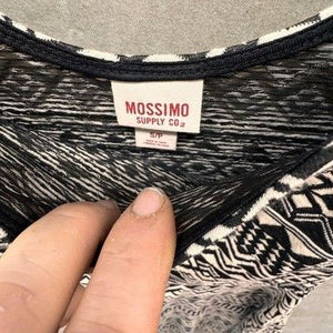 Mossimo Supply Co Dress Womens Small Black White Aztec Print Skater Fit Pre-Owne 4